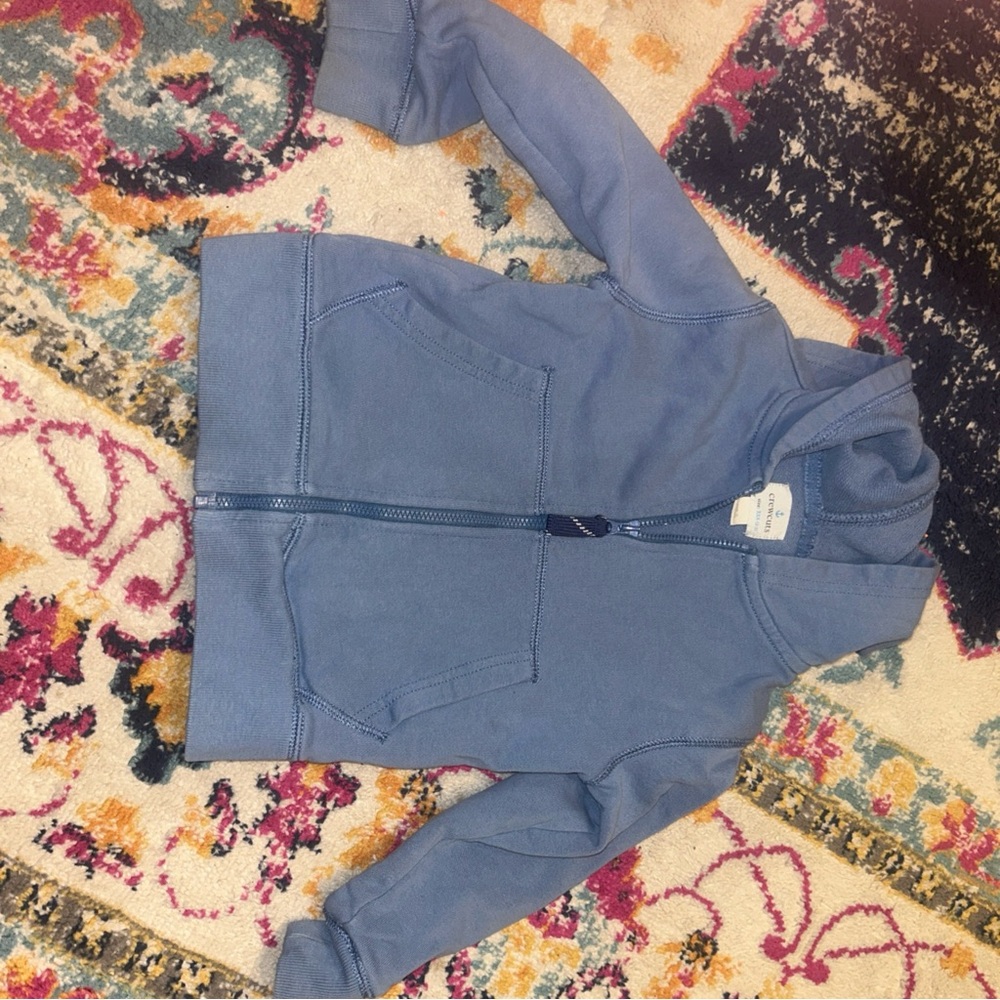 Crewcuts Light Blue Zip-Up Hoodie